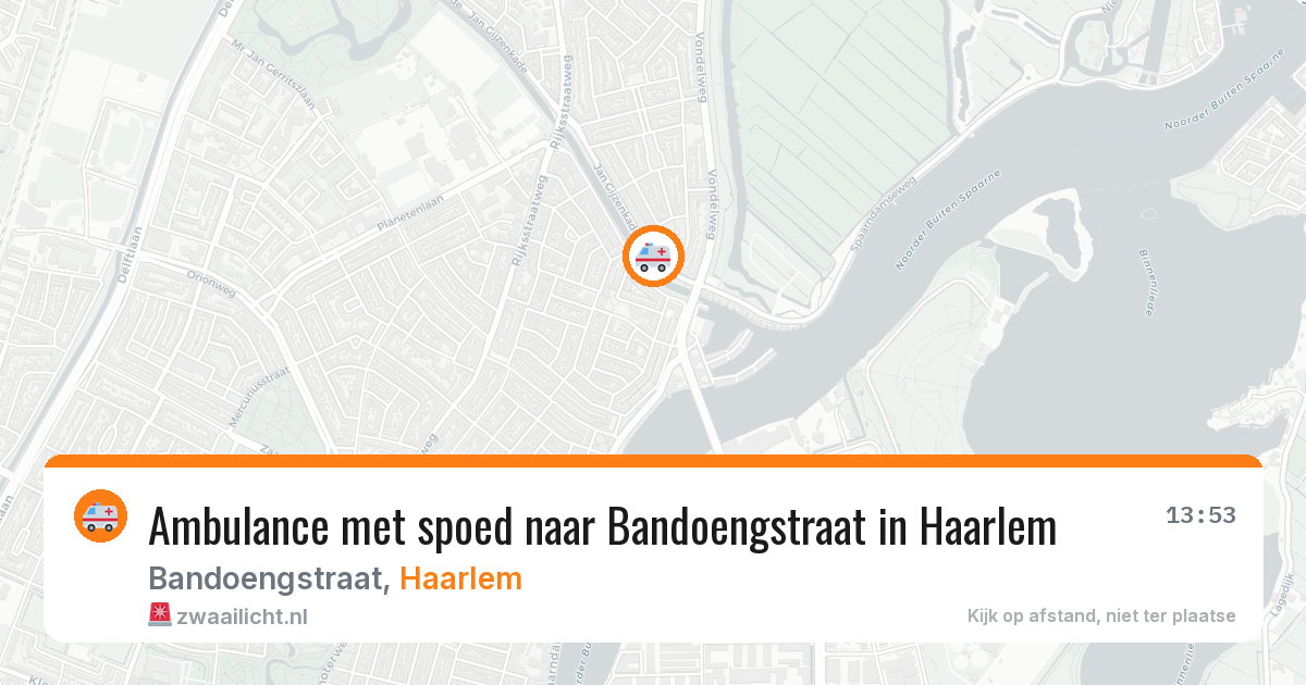 Ambulance met spoed naar Bandoengstraat in Haarlem — 8 feb 2026