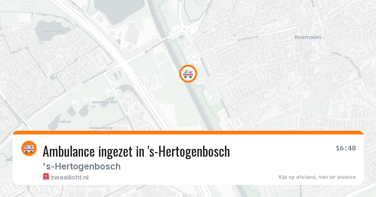 Ambulance ingezet in 's-Hertogenbosch — 10 aug 2026