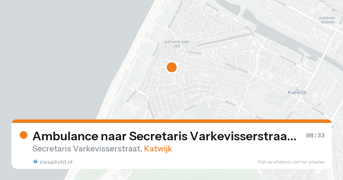 Ambulance naar Secretaris Varkevisserstraat in Katwijk — 4 aug 2026