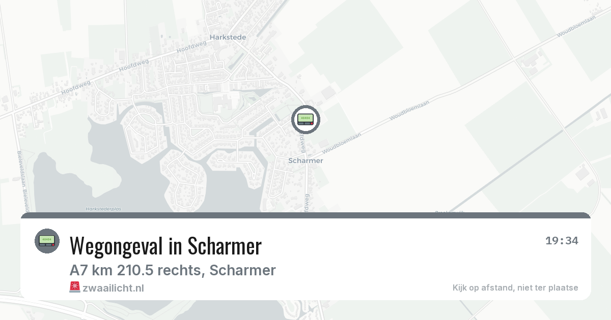 Wegongeval in Scharmer — 22 feb 2026