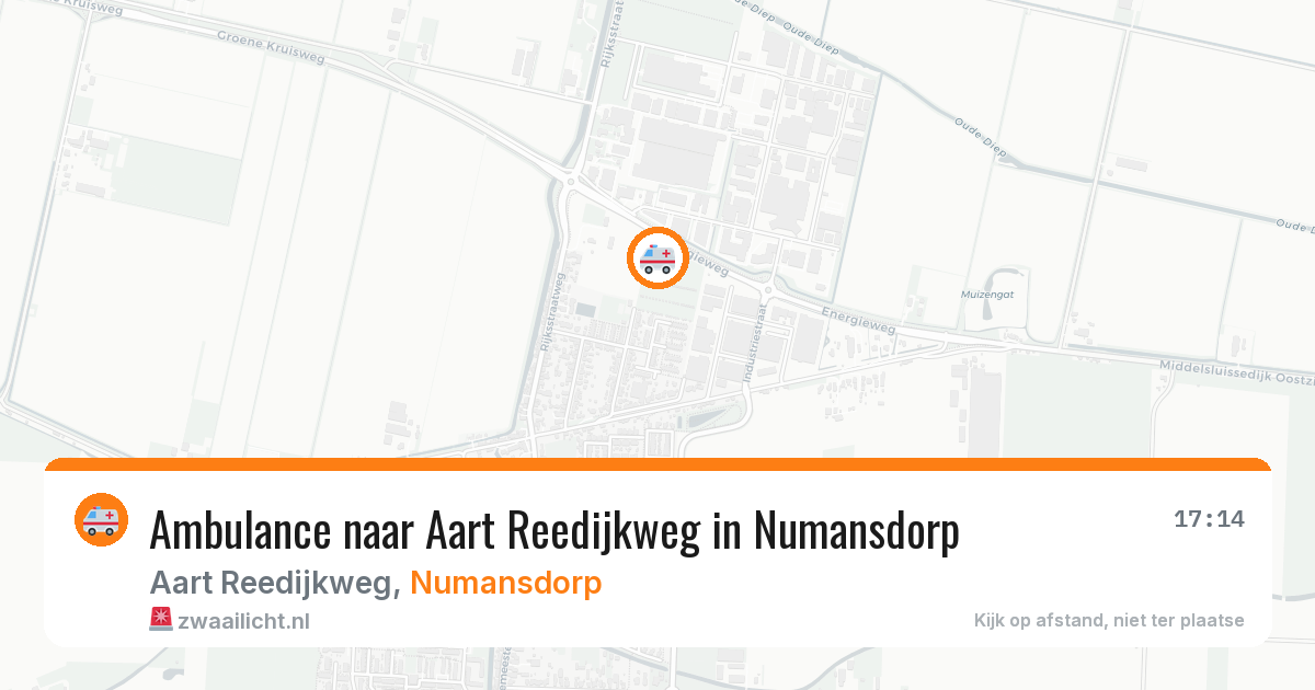 Ambulance naar Aart Reedijkweg in Numansdorp — 4 jun 2026