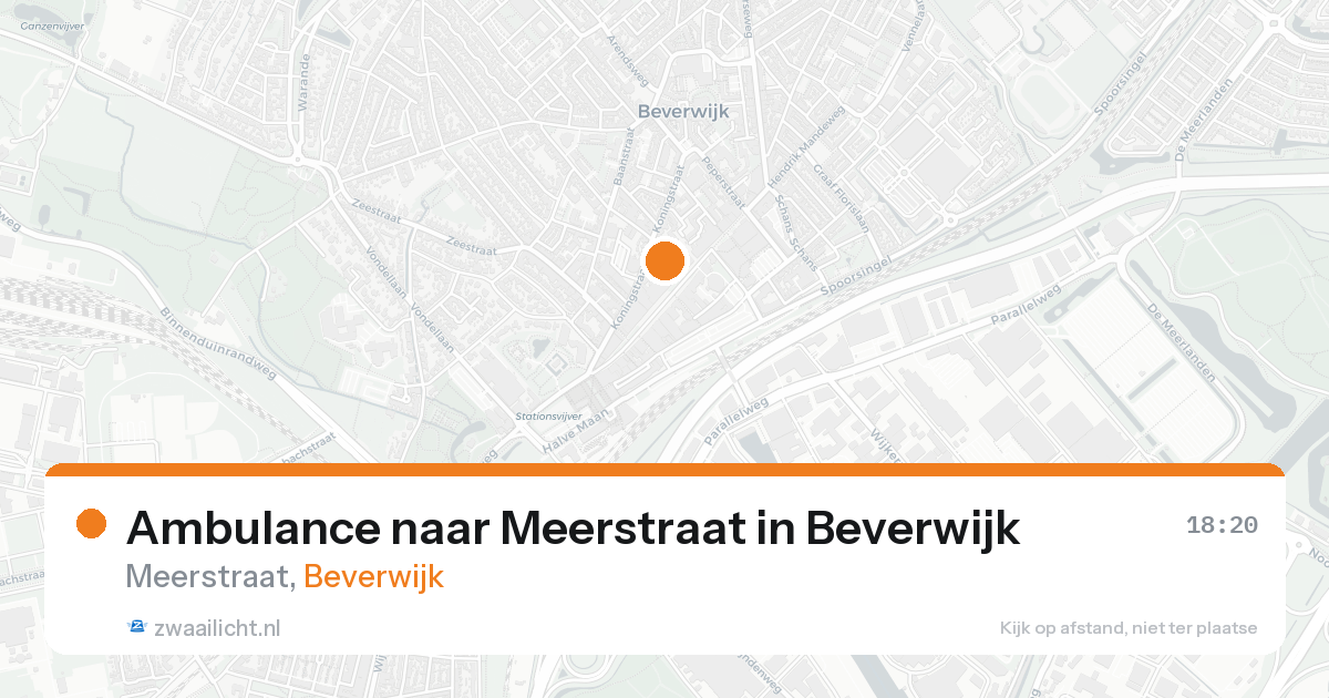 Ambulance naar Meerstraat in Beverwijk — 16 aug 2026