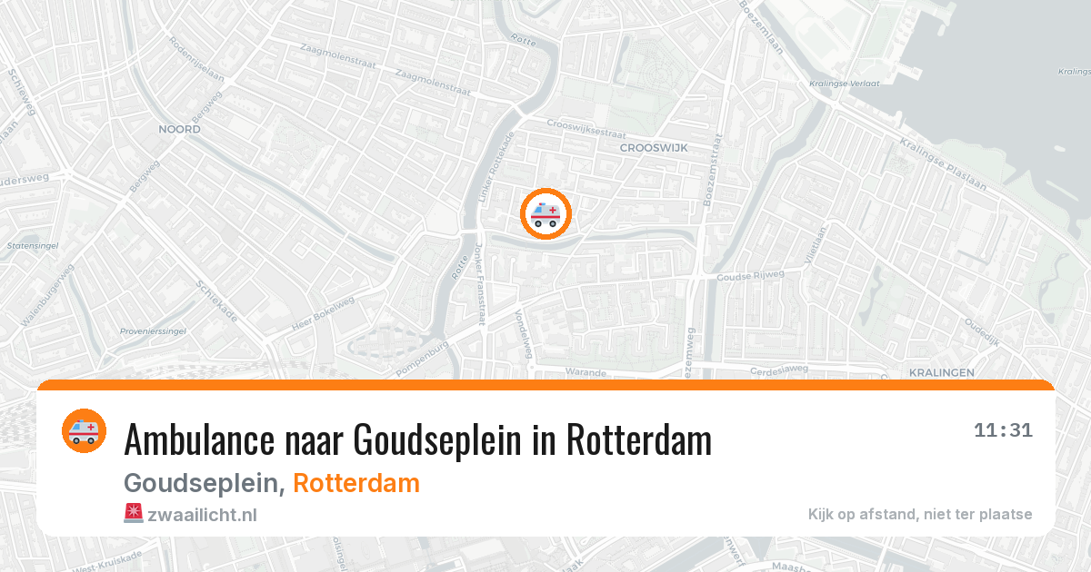 Ambulance naar Goudseplein in Rotterdam — 21 mei 2026