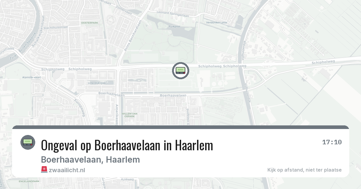 Ongeval op Boerhaavelaan in Haarlem — 4 mrt 2026