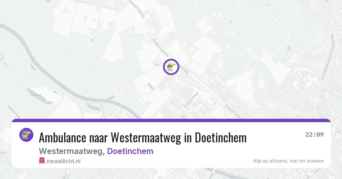 Ambulance naar Westermaatweg in Doetinchem — 22 jun 2026