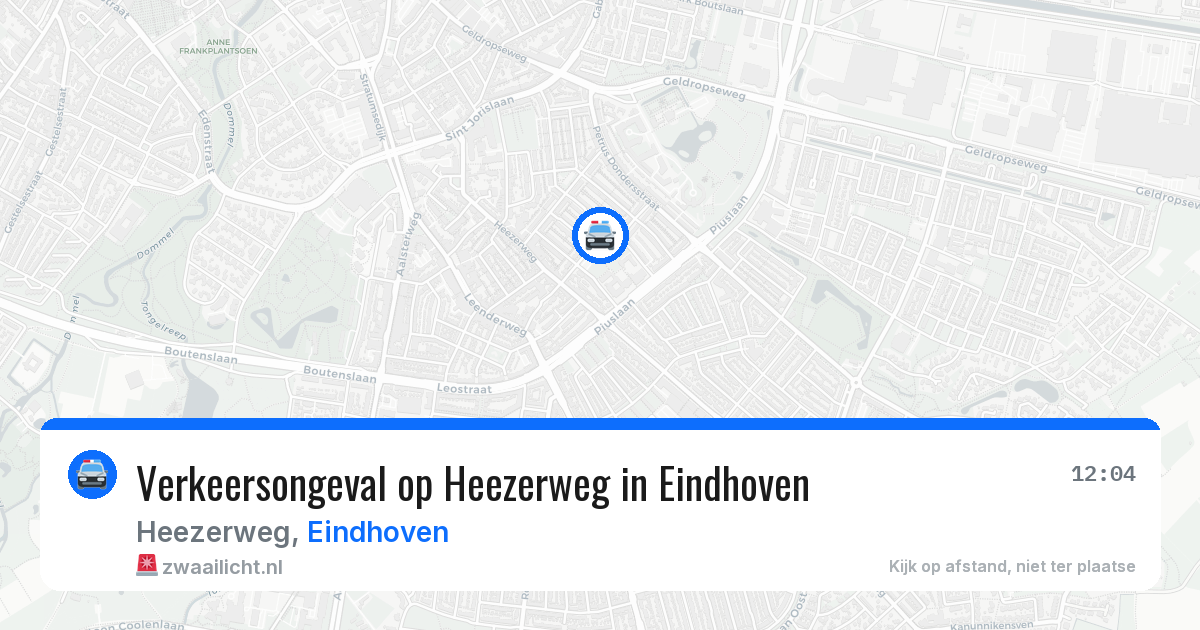 Verkeersongeval op Heezerweg in Eindhoven — 5 jul 2026