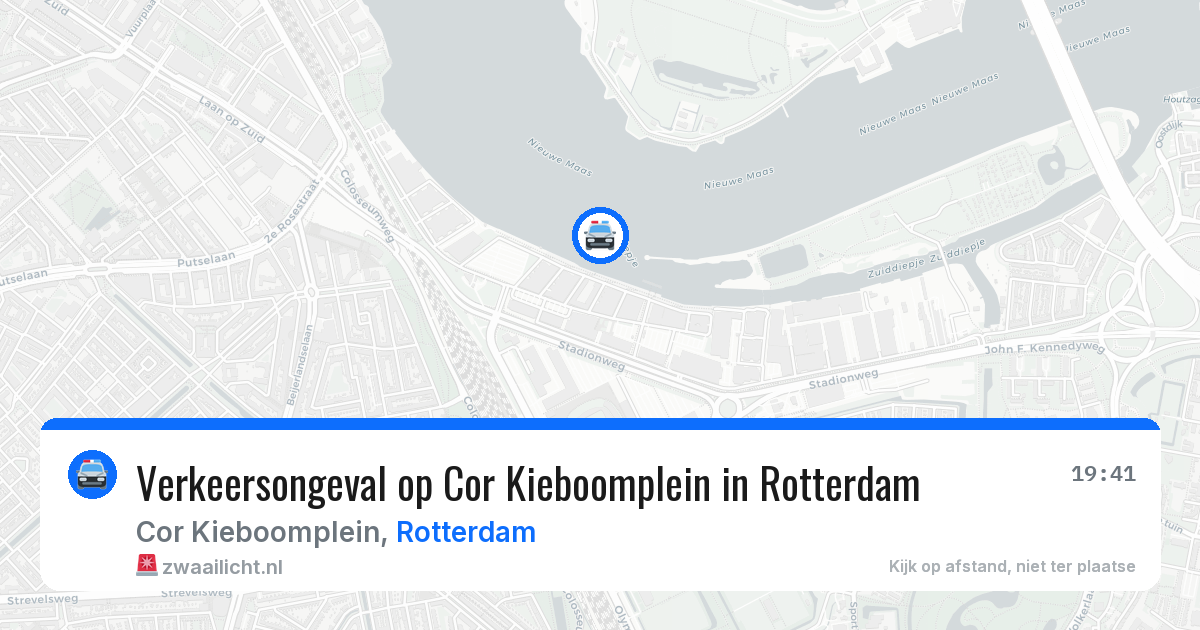 Verkeersongeval op Cor Kieboomplein in Rotterdam — 30 apr 2026