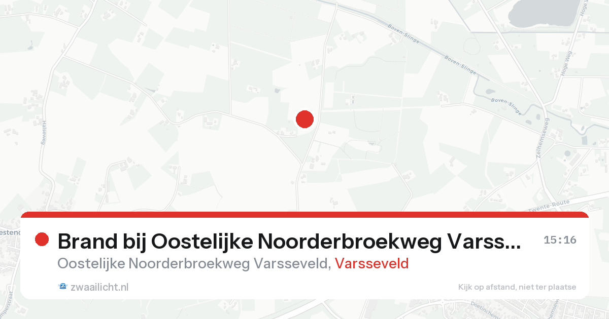 Brand bij Oostelijke Noorderbroekweg Varsseveld in Varsseveld — 25 aug 2026