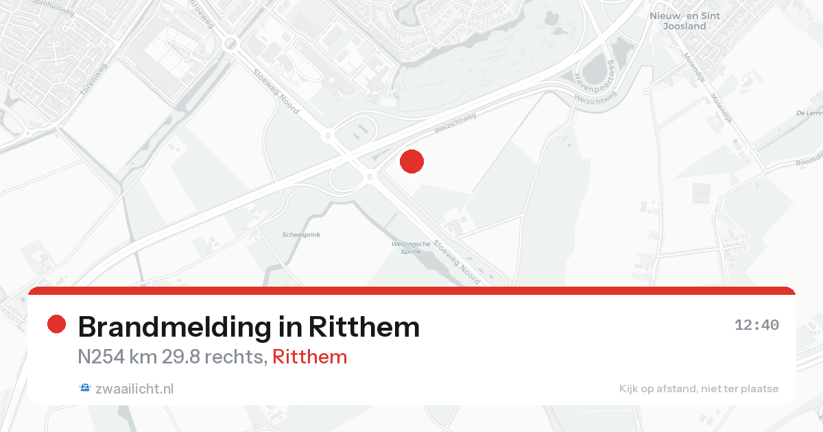 Brandmelding in Ritthem — 15 aug 2026