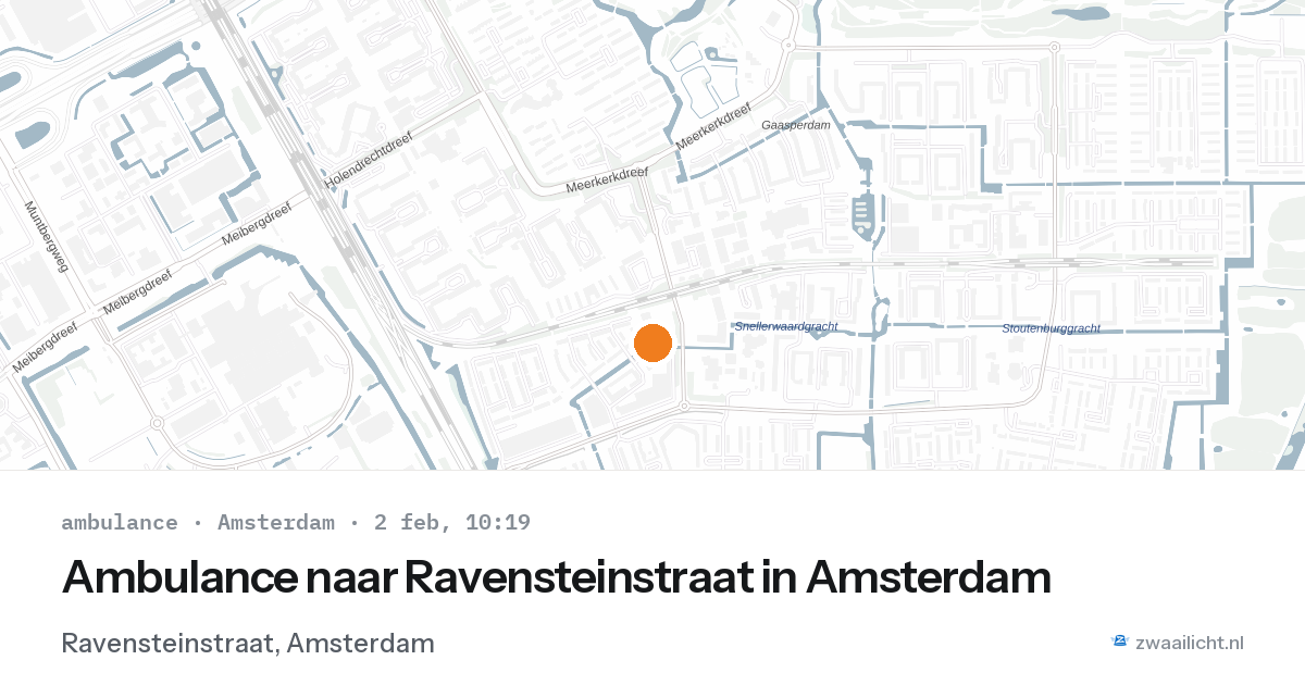 Ambulance naar Ravensteinstraat in Amsterdam — 2 feb 2026
