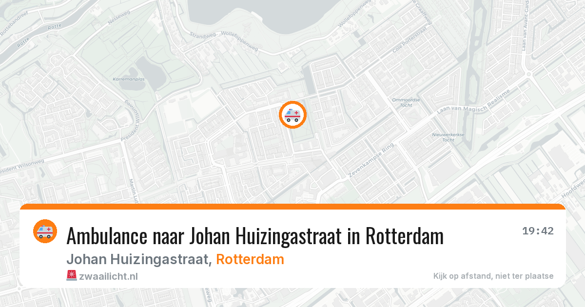 Ambulance naar Johan Huizingastraat in Rotterdam — 21 apr 2026