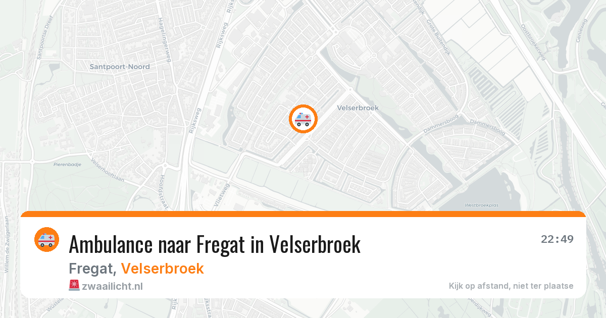Ambulance naar Fregat in Velserbroek — 12 aug 2026
