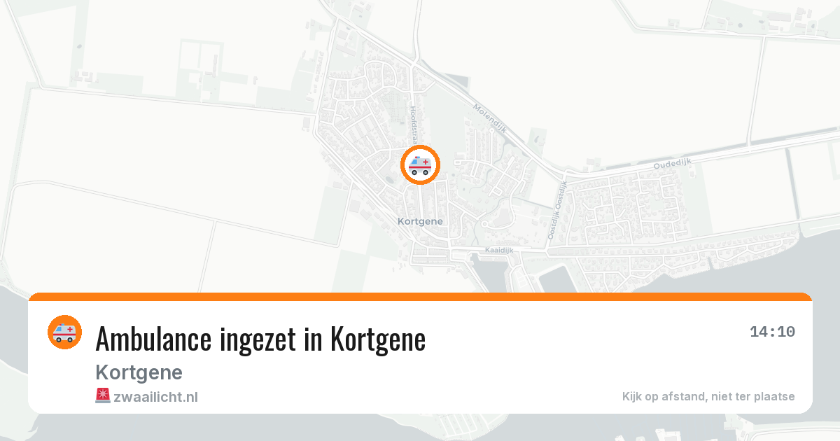 Ambulance ingezet in Kortgene — 17 jun 2026