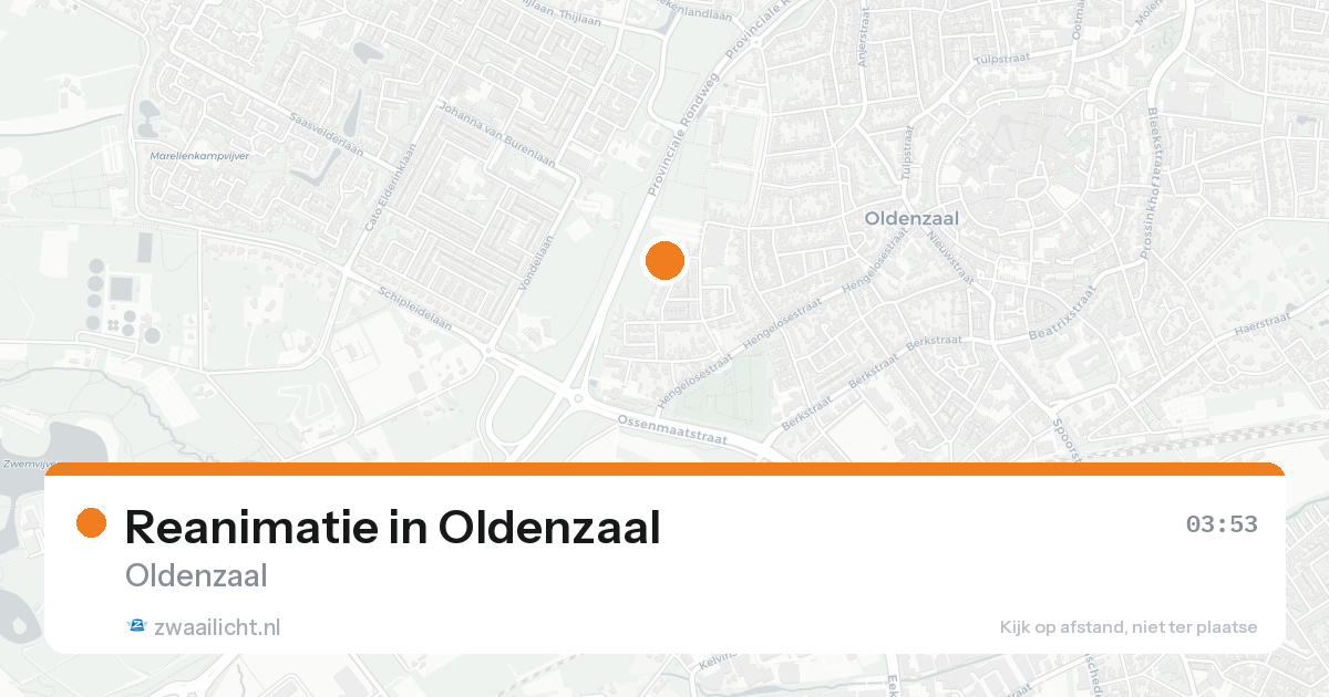 Reanimatie in Oldenzaal — 9 aug 2026