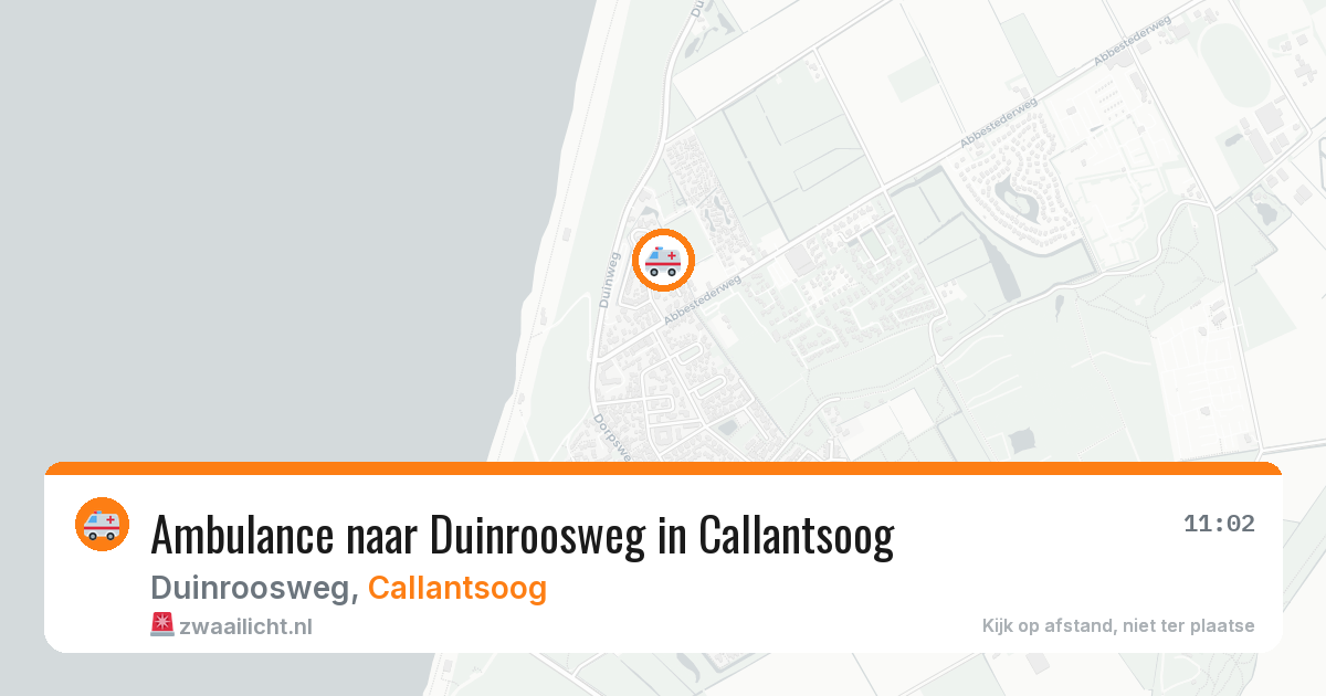 Ambulance naar Duinroosweg in Callantsoog — 1 jul 2026