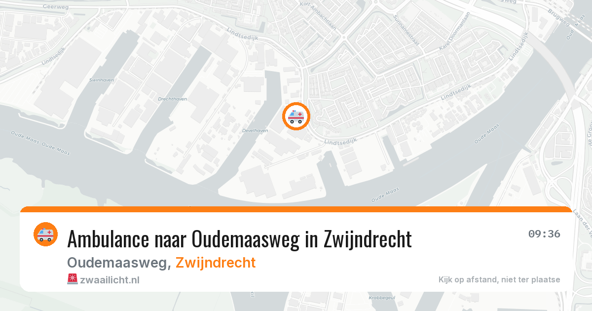 Ambulance naar Oudemaasweg in Zwijndrecht — 23 jun 2026