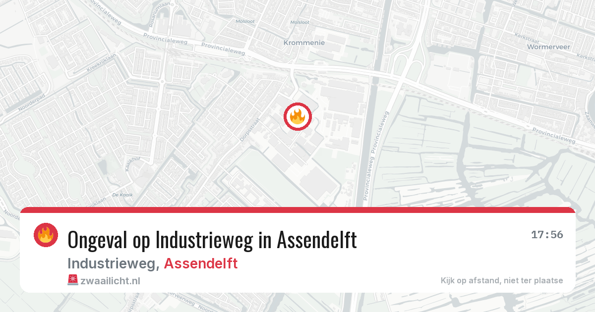 Ongeval op Industrieweg in Assendelft — 8 jul 2026