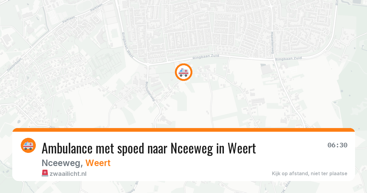 Ambulance met spoed naar Nceeweg in Weert — 23 jun 2026