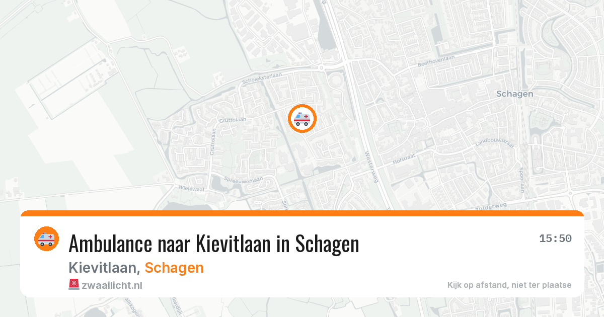 Ambulance naar Kievitlaan in Schagen — 18 apr 2026