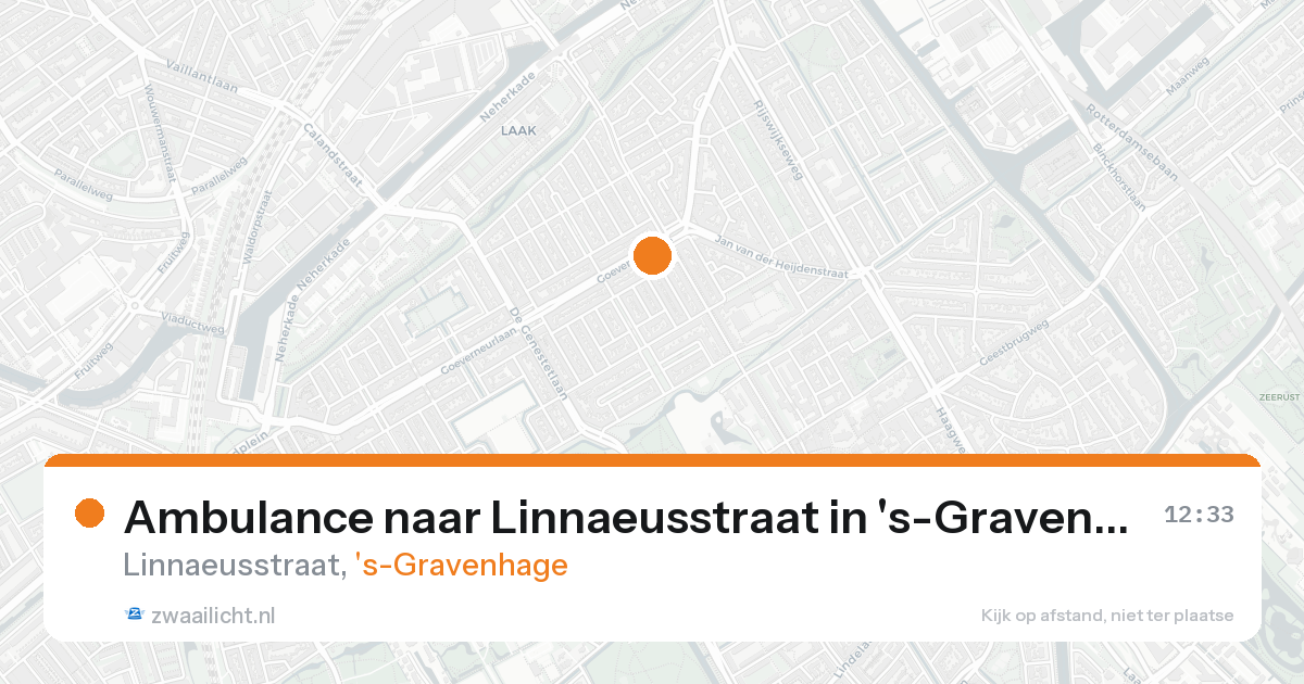 Ambulance naar Linnaeusstraat in 's-Gravenhage — 16 aug 2026