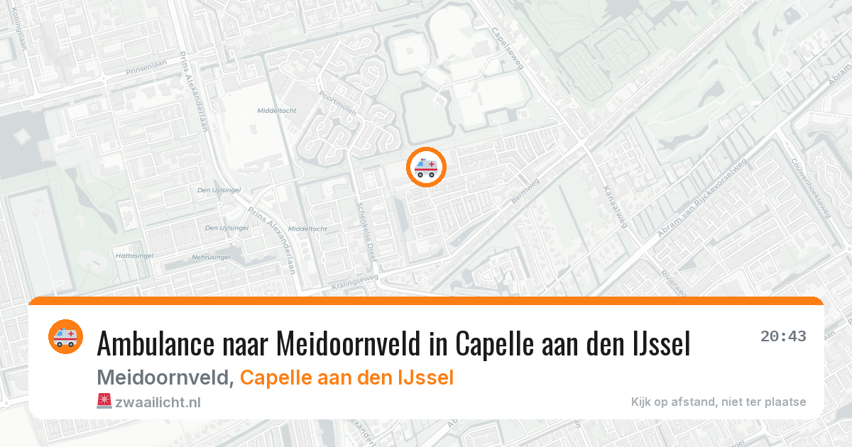 Ambulance naar Meidoornveld in Capelle aan den IJssel — 8 feb 2026