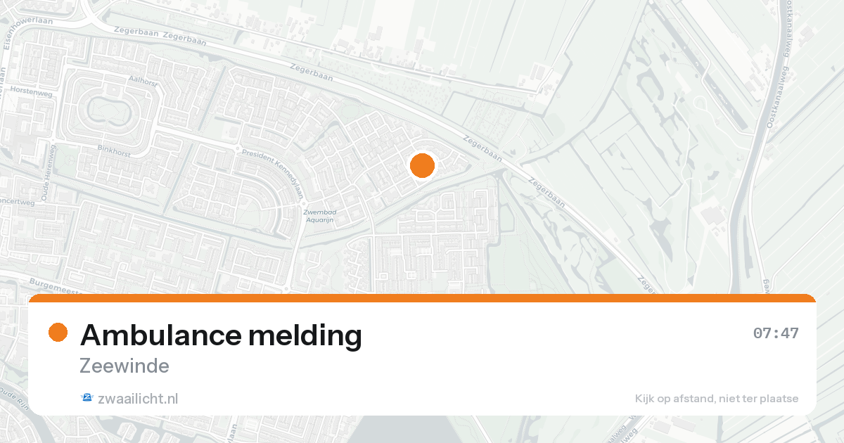 Ambulance melding — 27 mei 2026