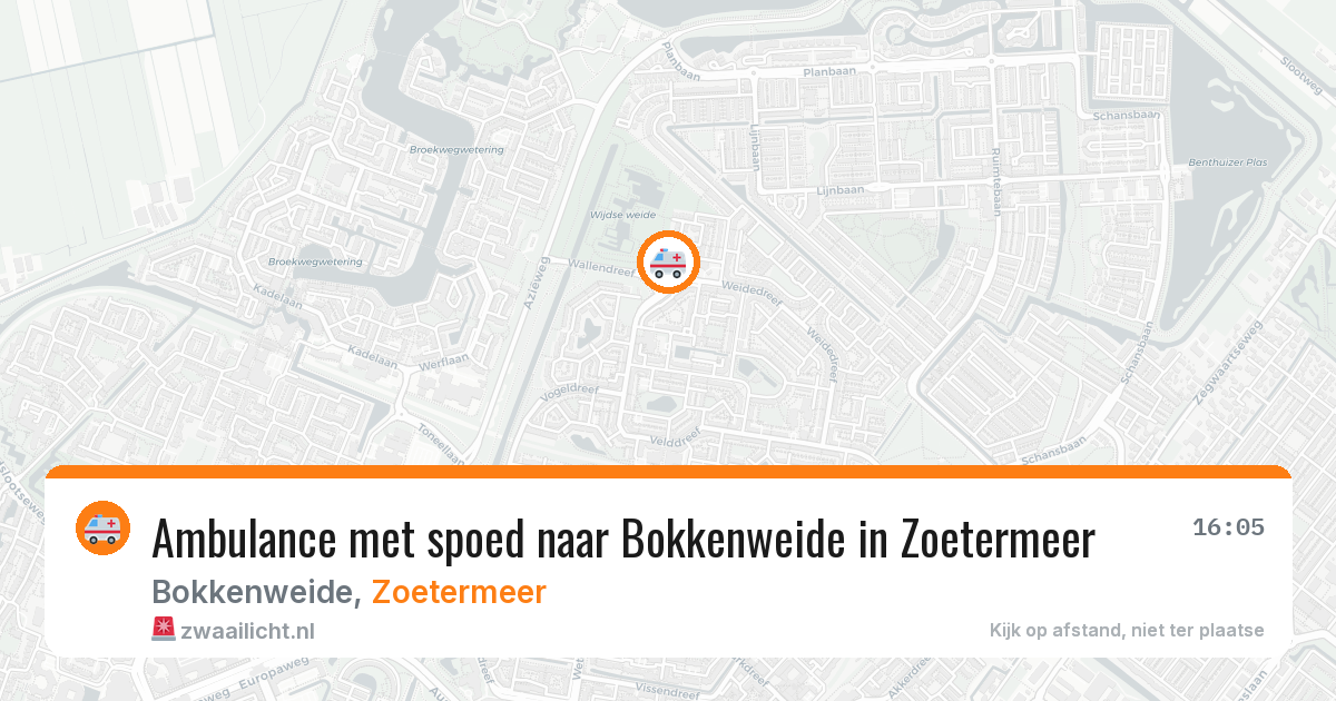 Ambulance met spoed naar Bokkenweide in Zoetermeer — 13 jun 2026