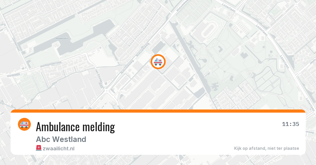 Ambulance melding — 8 mei 2026
