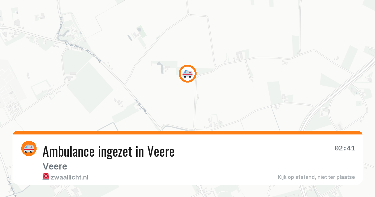 Ambulance ingezet in Veere — 14 aug 2026