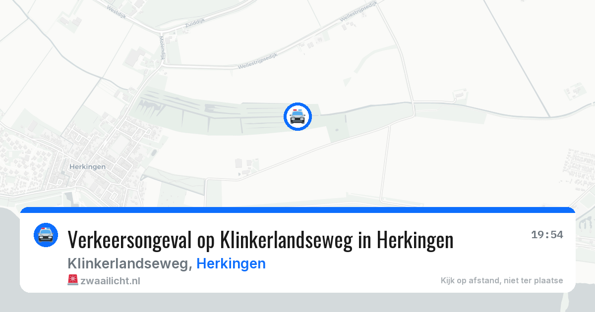 Verkeersongeval op Klinkerlandseweg in Herkingen — 4 mei 2026