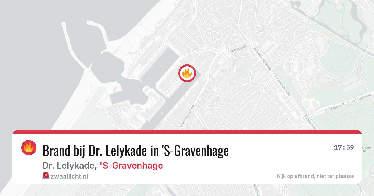 Brand bij Dr. Lelykade in 'S-Gravenhage — 16 jun 2026