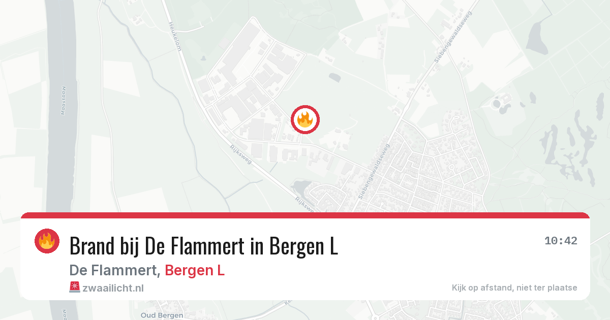 Brand bij De Flammert in Bergen L — 5 aug 2026