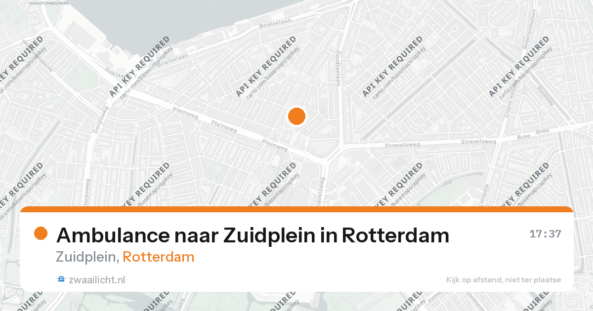 Ambulance naar Zuidplein in Rotterdam — 26 aug 2026