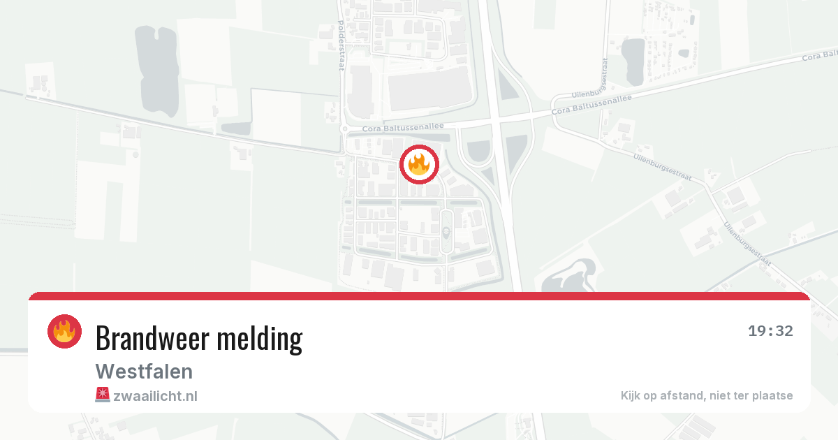 Brandweer melding — 2 aug 2026
