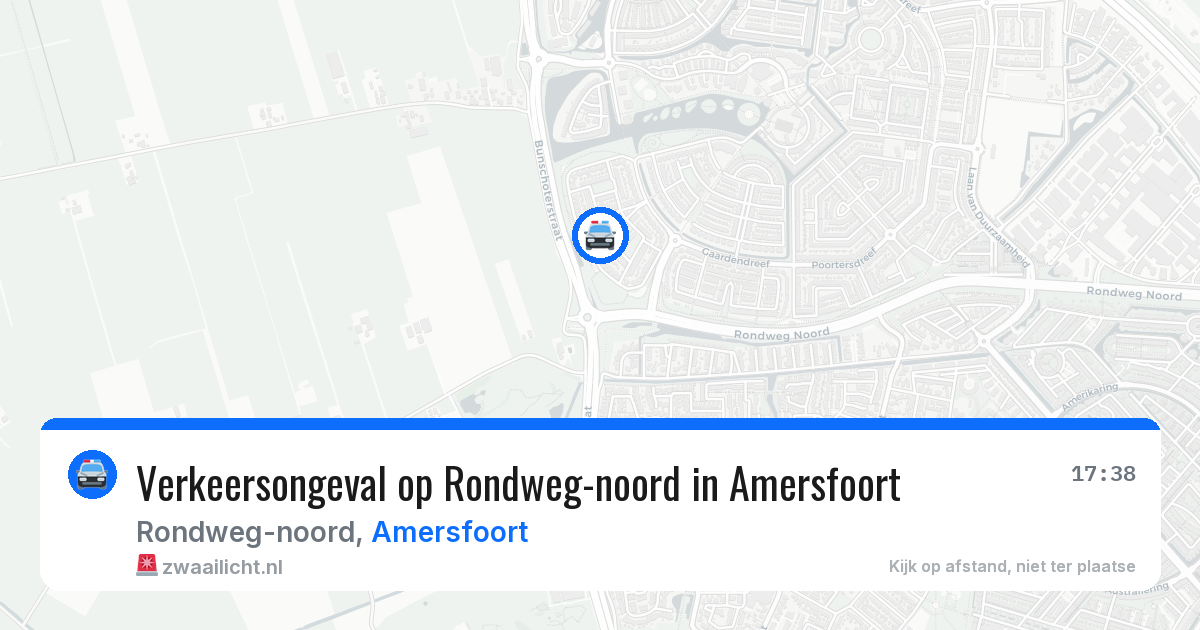 Verkeersongeval op Rondweg-noord in Amersfoort — 19 mrt 2026