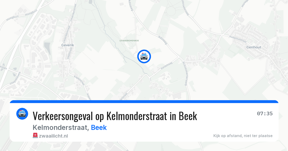 Verkeersongeval op Kelmonderstraat in Beek — 18 apr 2026