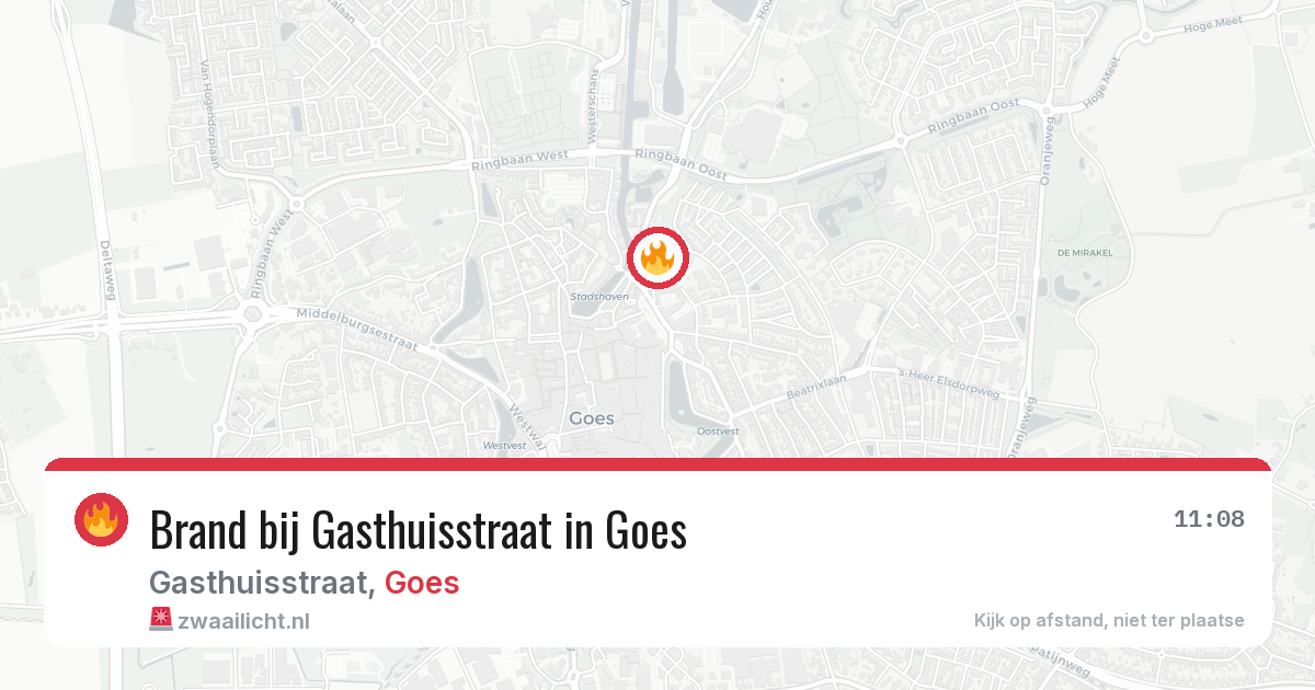 Brand bij Gasthuisstraat in Goes — 29 mei 2026