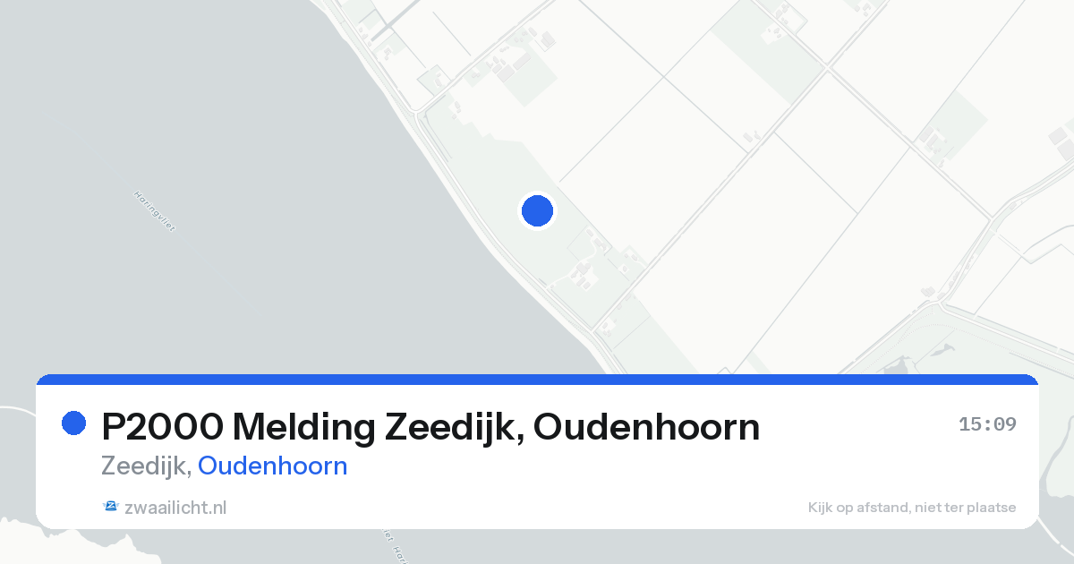 P2000 Melding Zeedijk, Oudenhoorn — 25 aug 2026