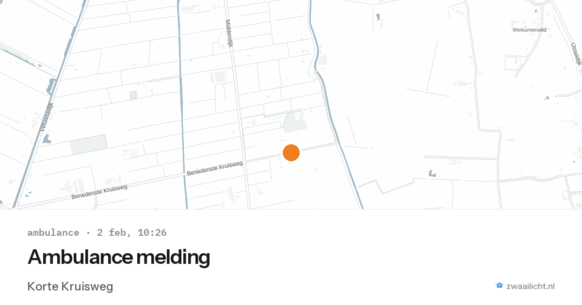 Ambulance melding — 2 feb 2026