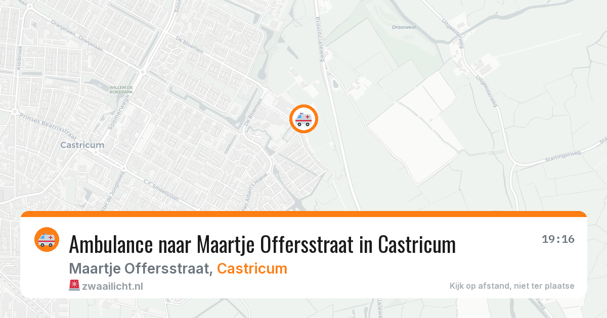 Ambulance naar Maartje Offersstraat in Castricum — 3 jun 2026
