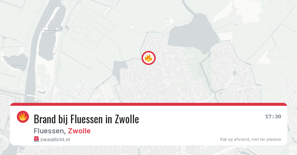 Brand bij Fluessen in Zwolle — 23 jul 2026