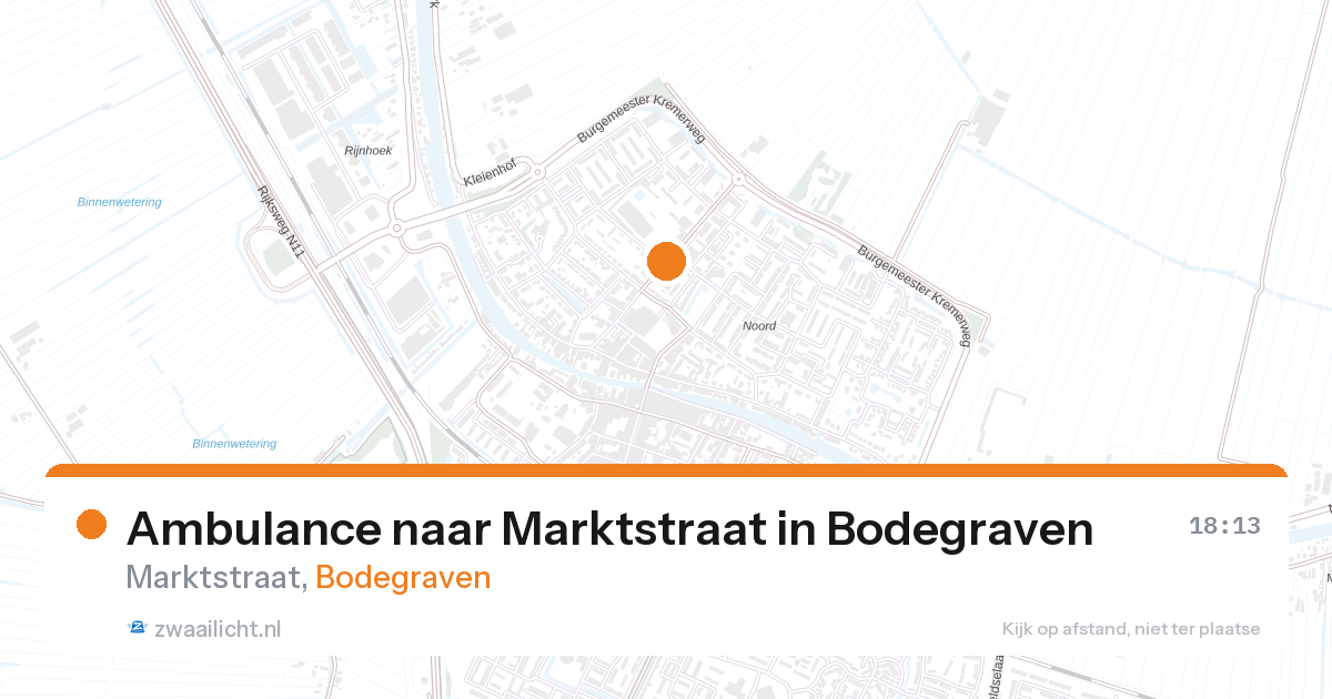 Ambulance naar Marktstraat in Bodegraven — 3 jun 2026