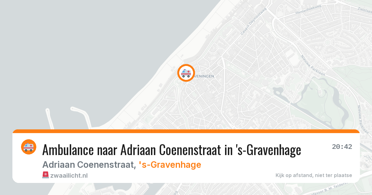 Ambulance naar Adriaan Coenenstraat in 's-Gravenhage — 8 jun 2026