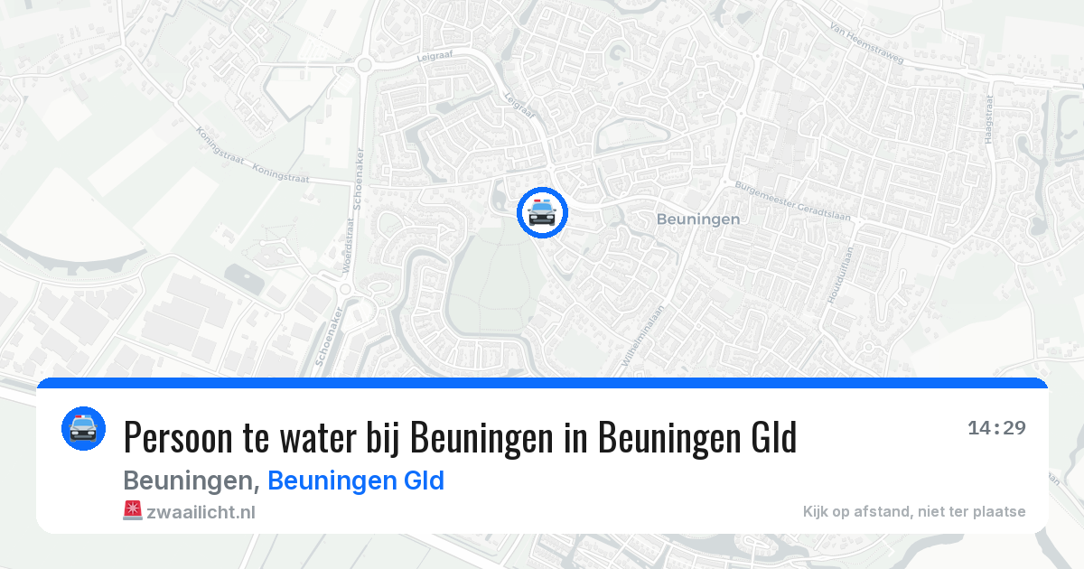 Persoon te water bij Beuningen in Beuningen Gld — 22 jun 2026