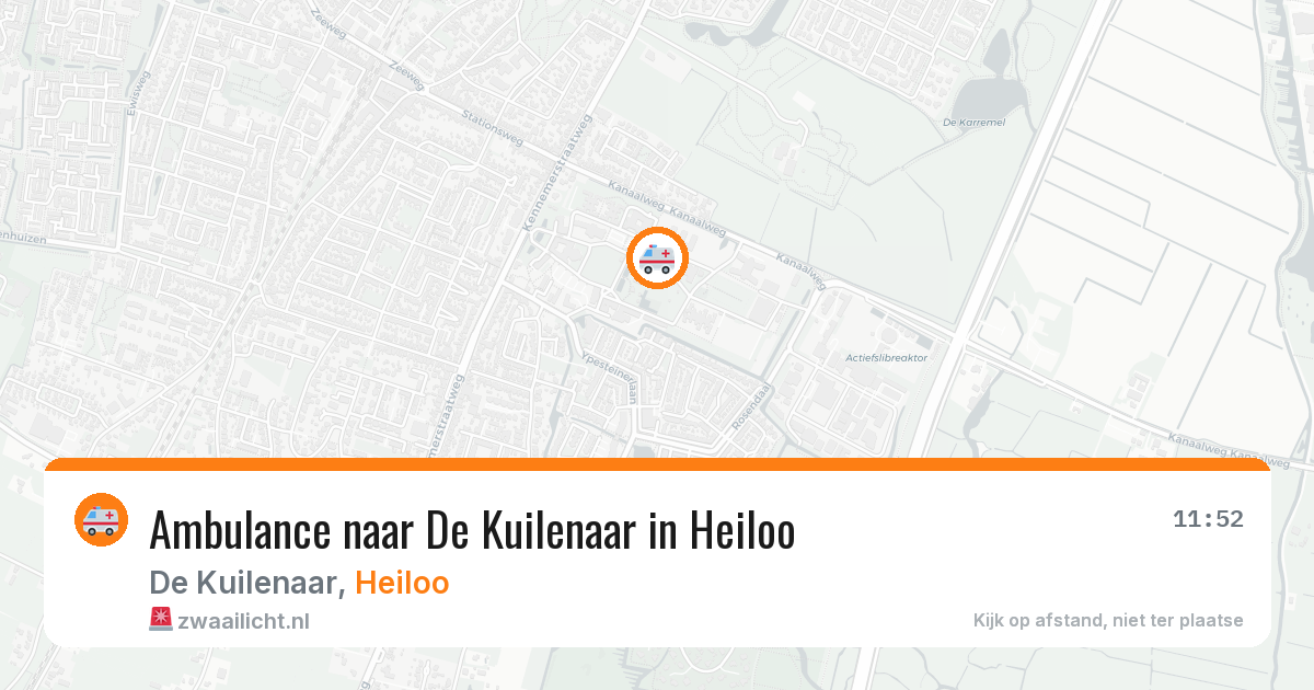 Ambulance naar De Kuilenaar in Heiloo — 2 aug 2026