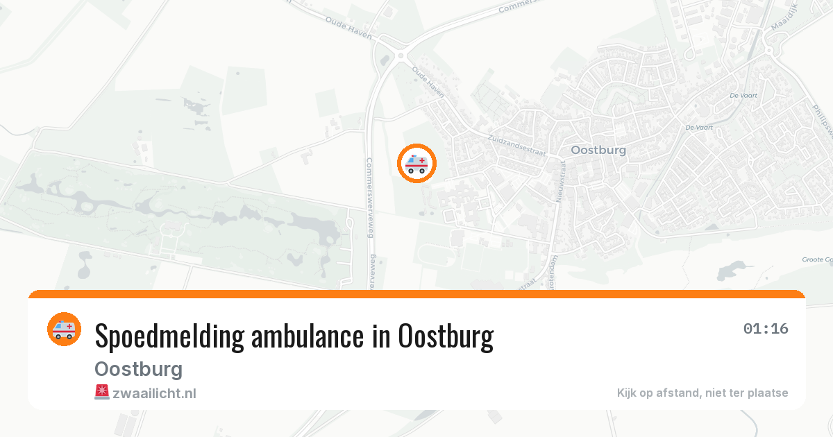 Spoedmelding ambulance in Oostburg — 11 aug 2026