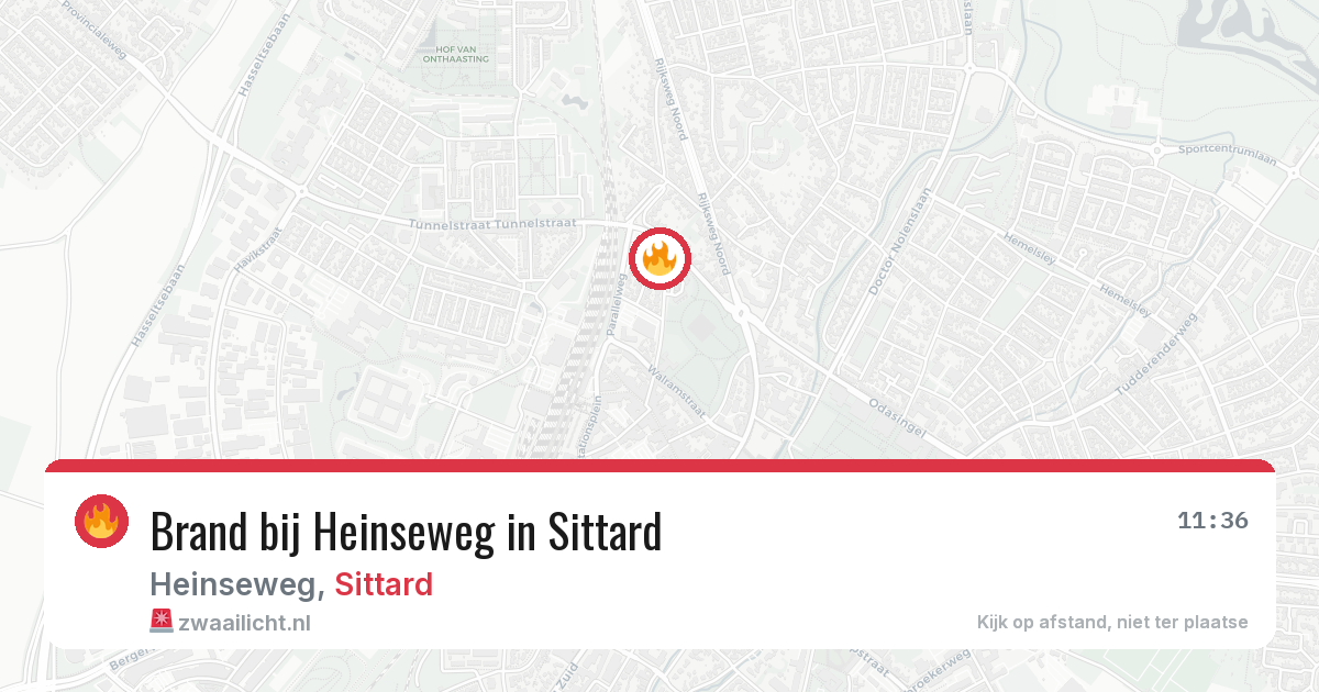 Brand bij Heinseweg in Sittard — 11 jun 2026