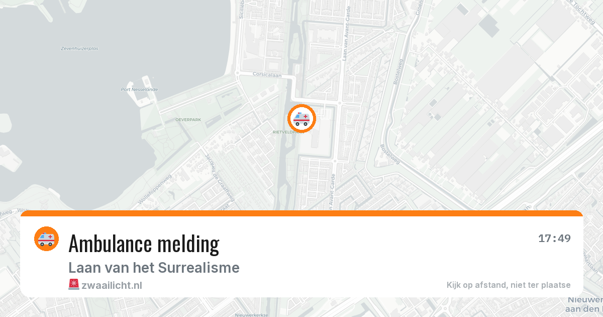 Ambulance melding — 5 jul 2026