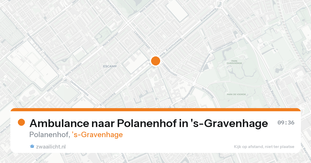 Ambulance naar Polanenhof in 's-Gravenhage — 18 aug 2026
