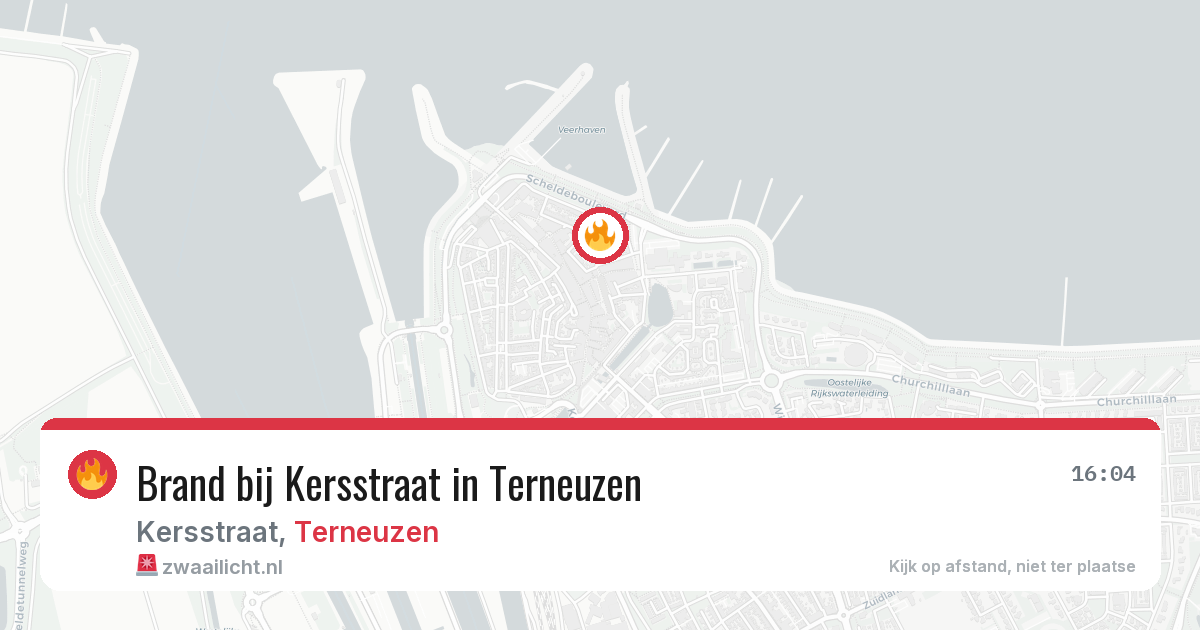 Brand bij Kersstraat in Terneuzen — 17 jul 2026